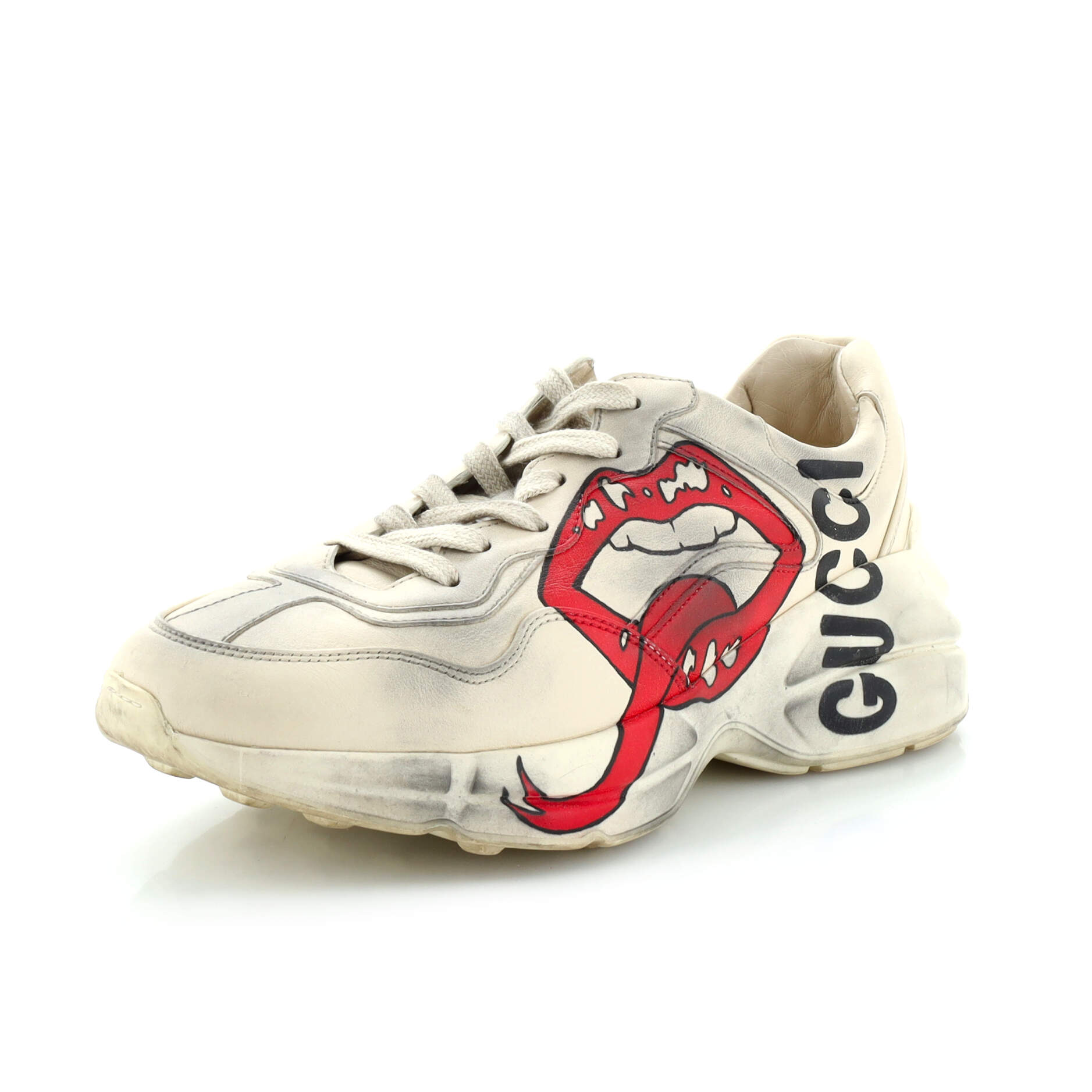 Rhyton Sneakers Jumbo GG Coated Canvas