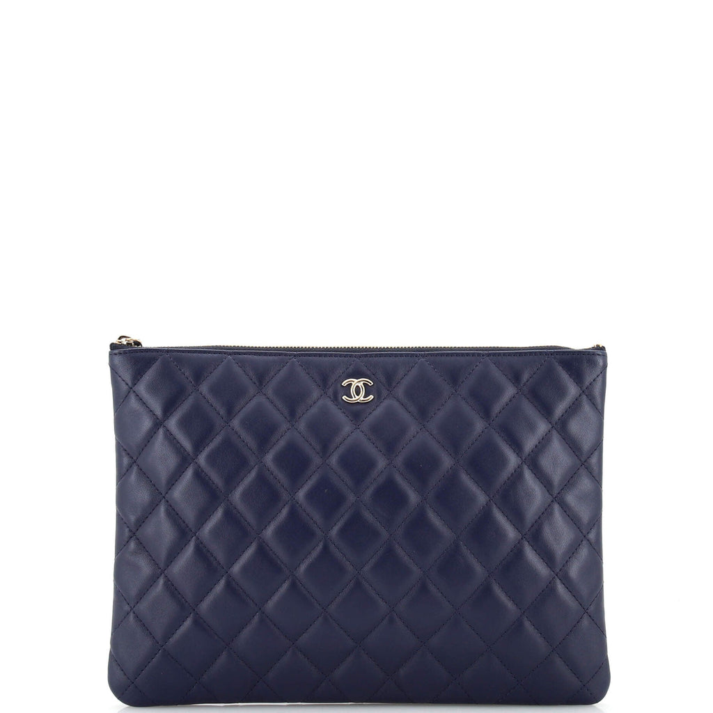 O Case Clutch Quilted Lambskin Medium