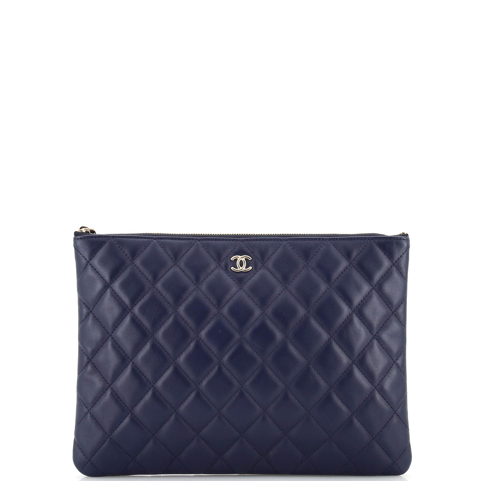 O Case Clutch Quilted Lambskin Medium