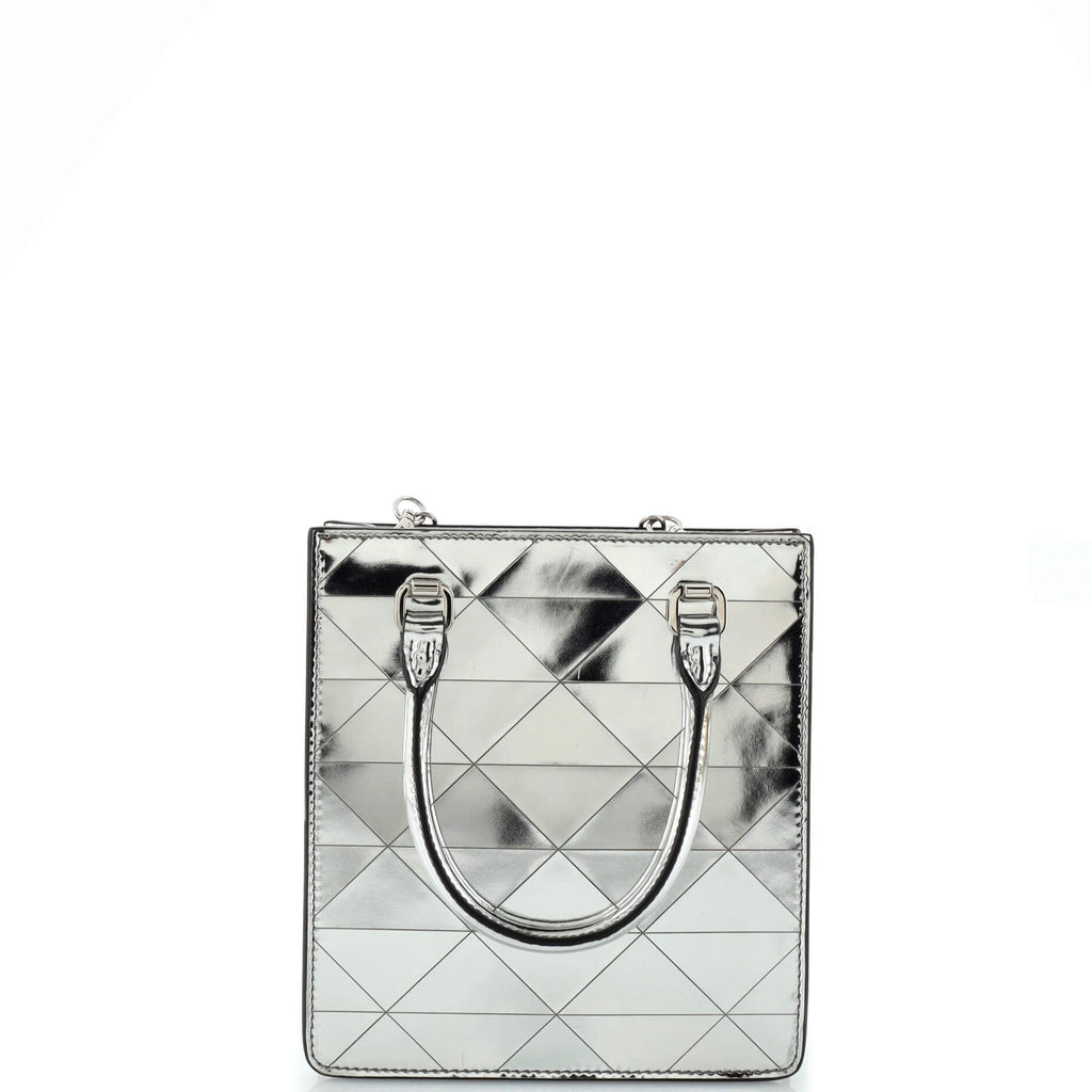Triangle Tote Spazzolato Leather Mini