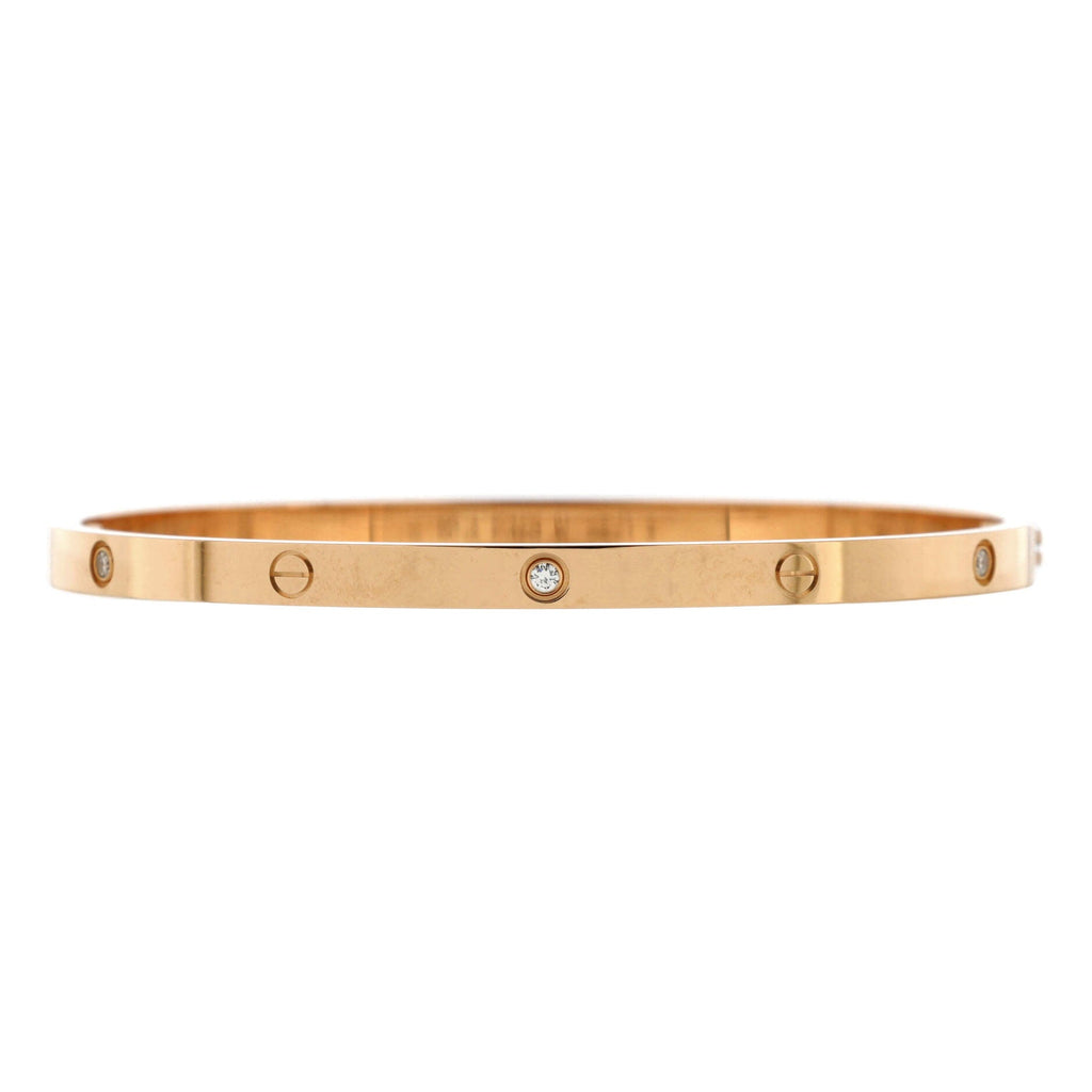 Love 6 Diamond Bracelet 18K Rose Gold and Diamonds Small