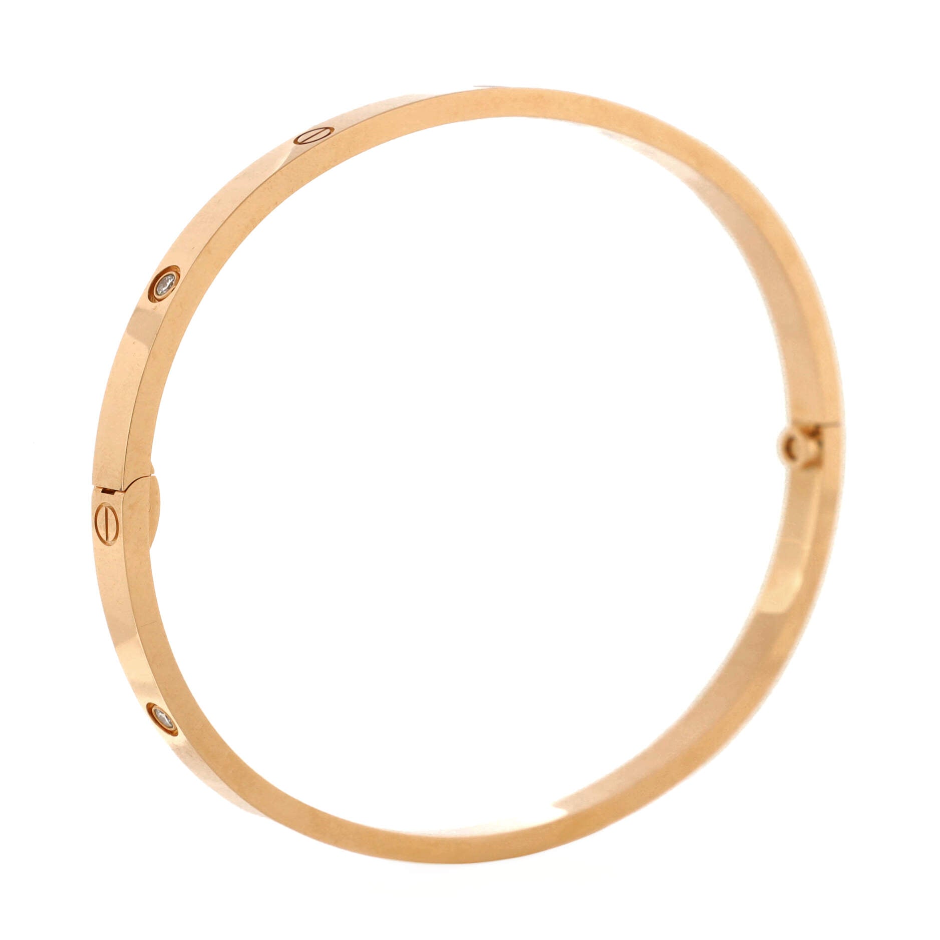 Love 6 Diamond Bracelet 18K Rose Gold and Diamonds Small