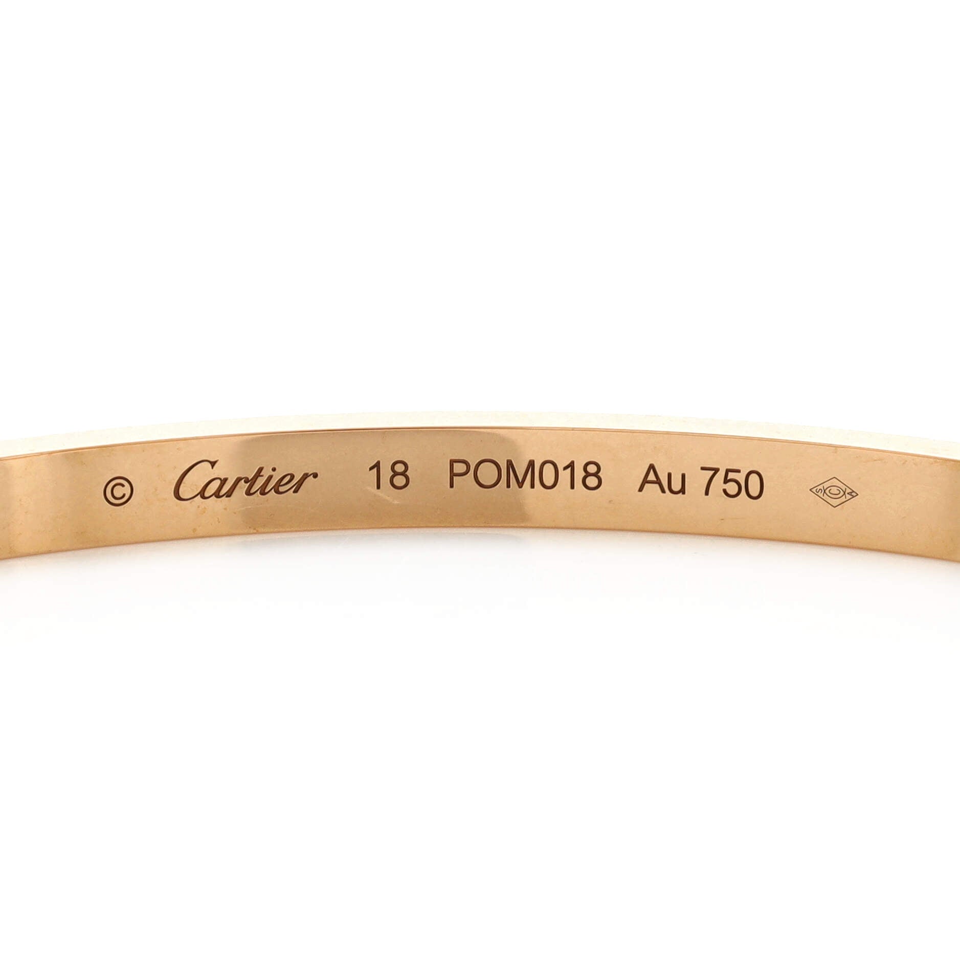 Love 6 Diamond Bracelet 18K Rose Gold and Diamonds Small