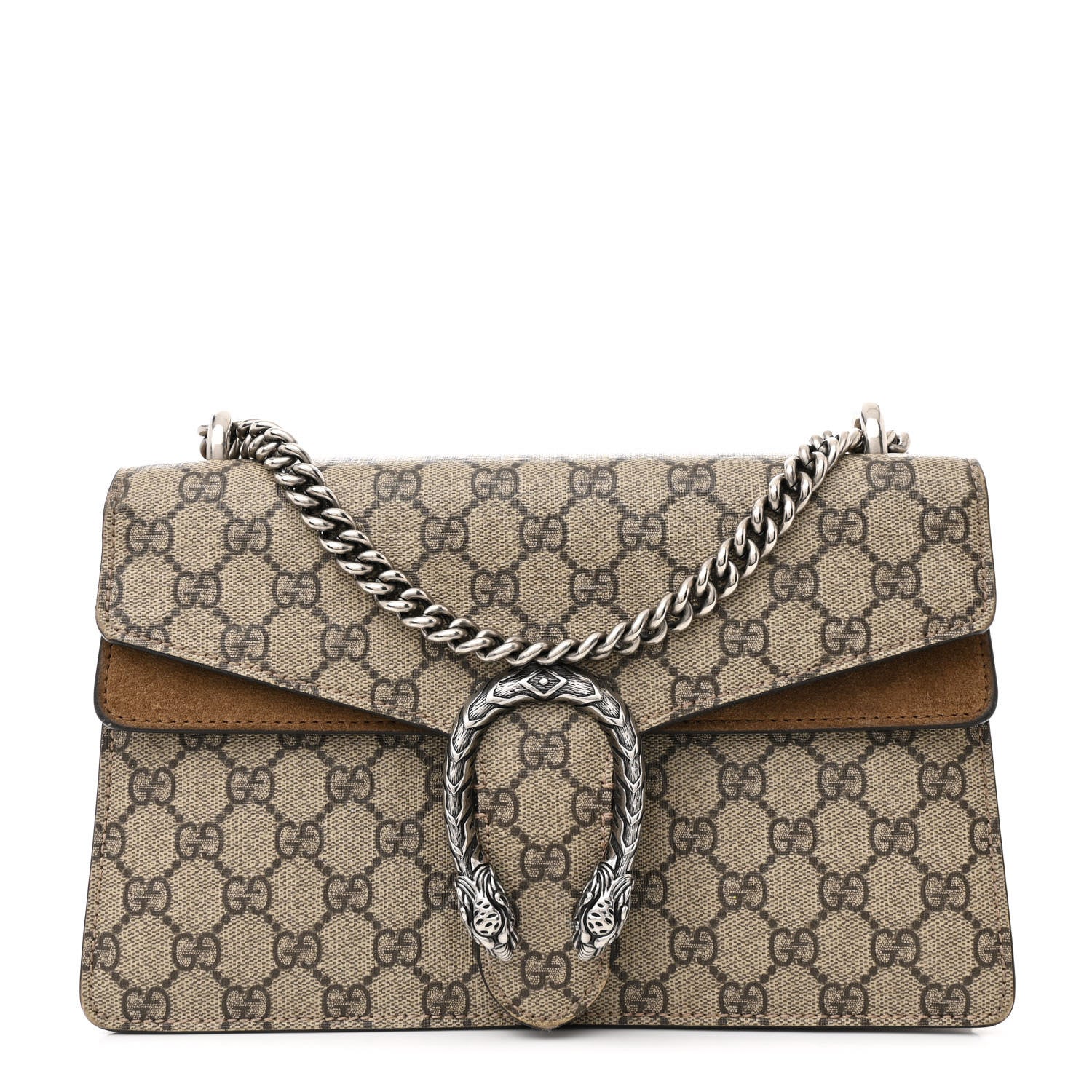 GG Supreme Monogram Small Dionysus Shoulder Bag Taupe
