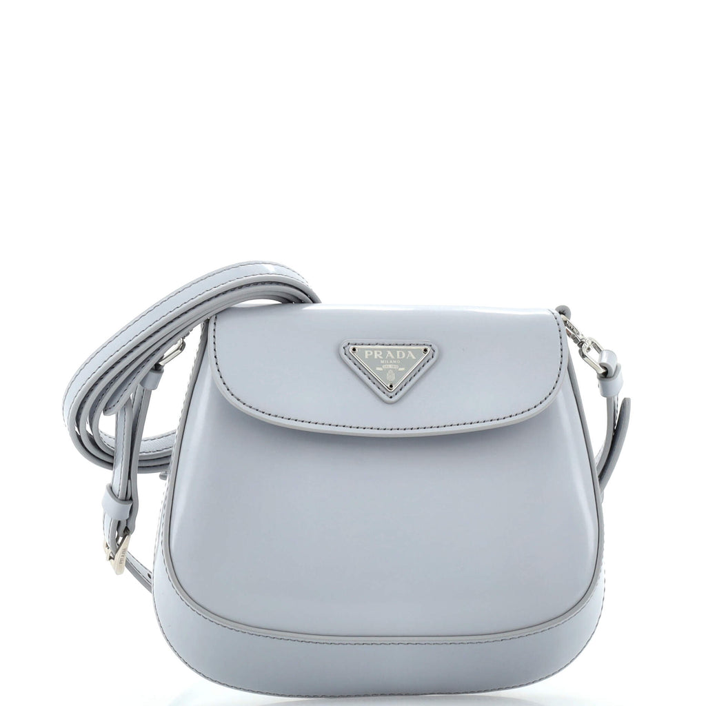 Cleo Flap Shoulder Bag Spazzolato Leather Mini