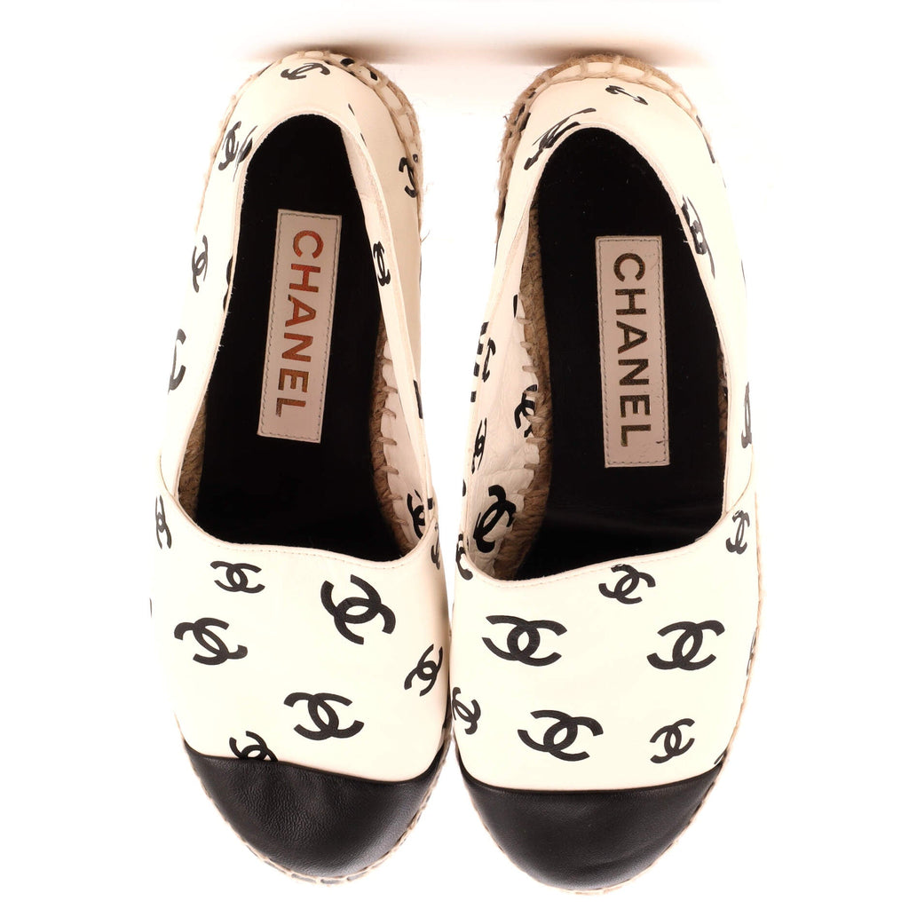 Women's All Over CC Cap Toe Espadrilles Printed Leather