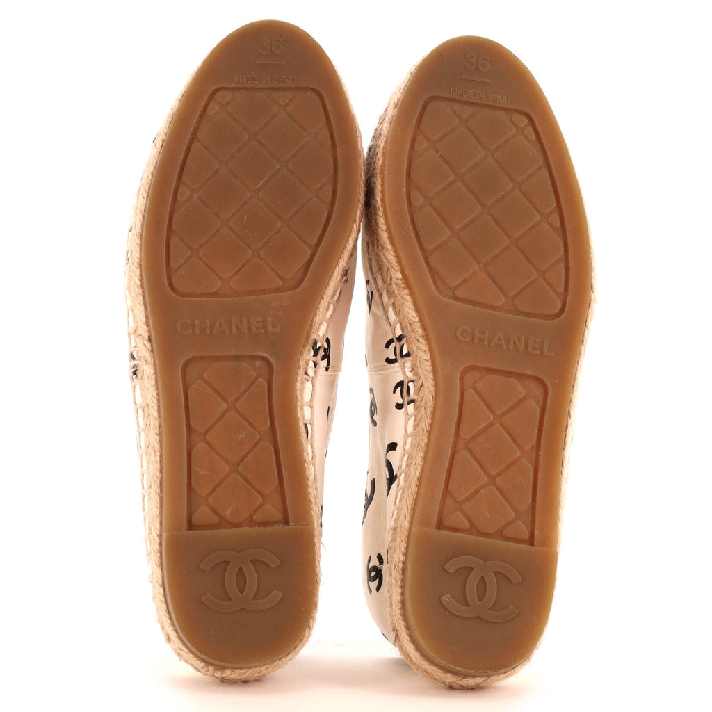 Women's All Over CC Cap Toe Espadrilles Printed Leather