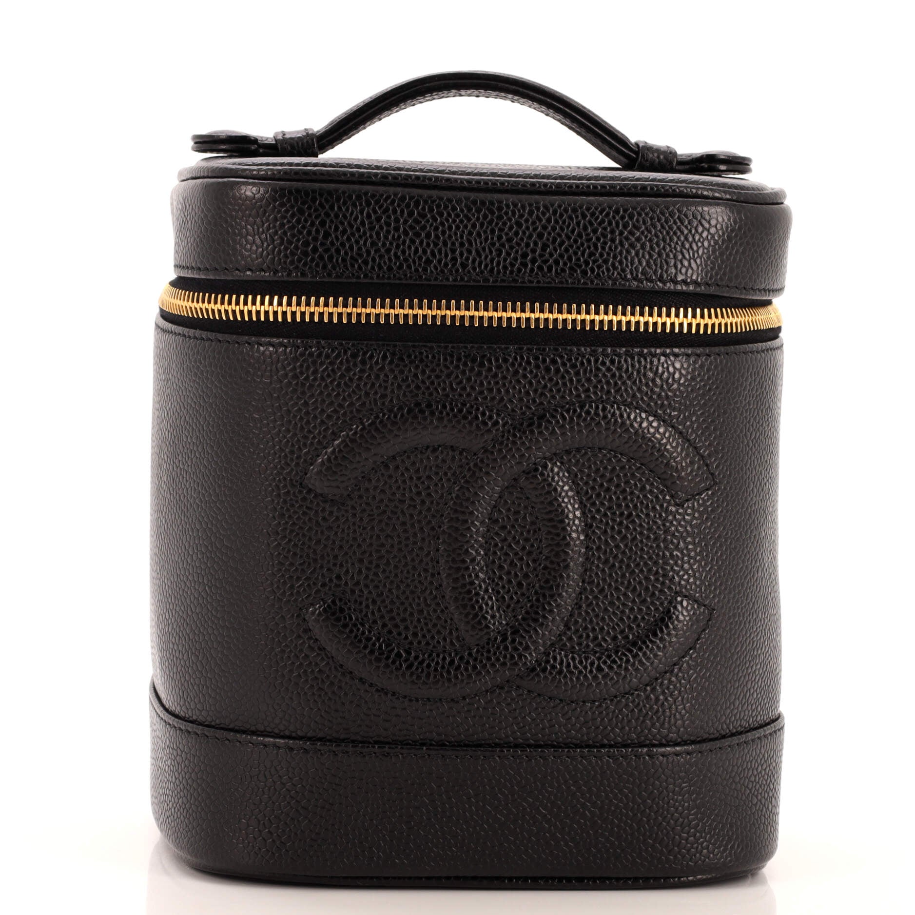 Vintage Timeless Cosmetic Case Caviar Tall