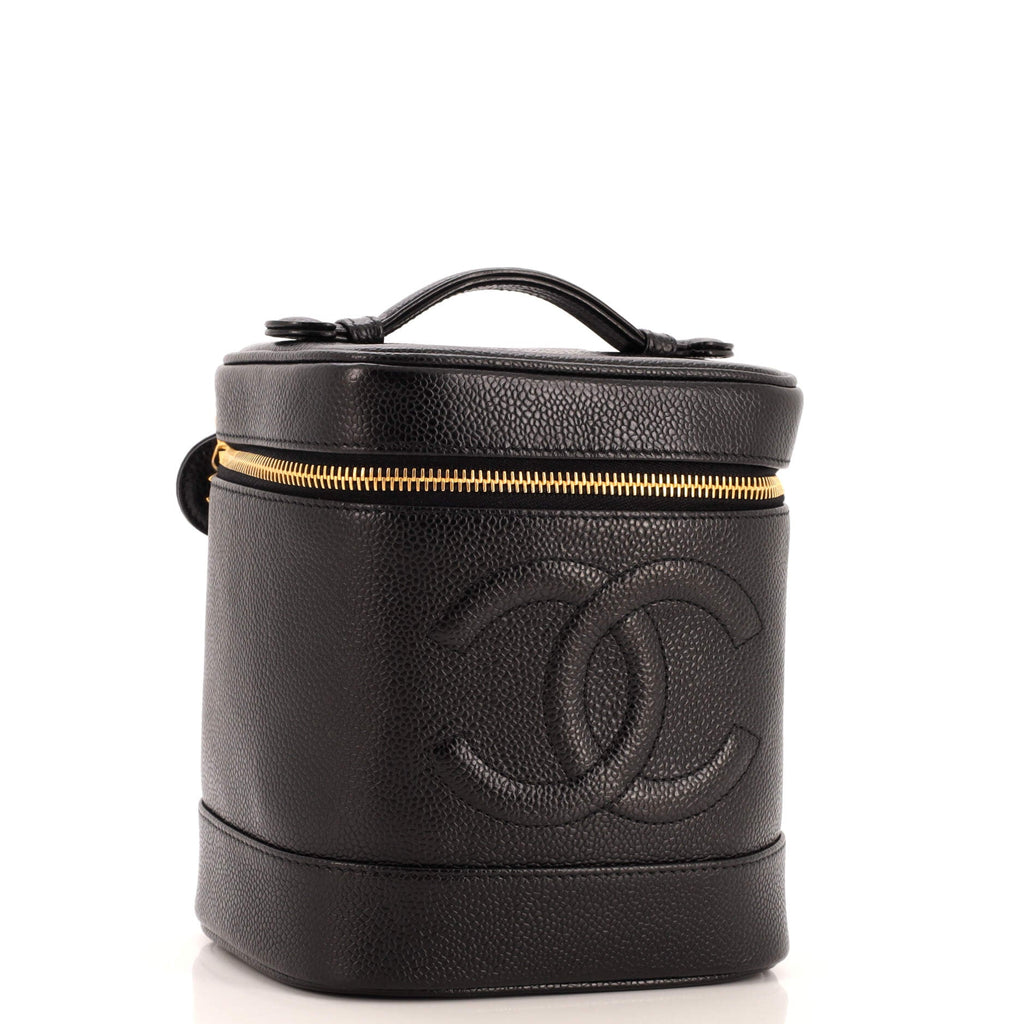 Vintage Timeless Cosmetic Case Caviar Tall