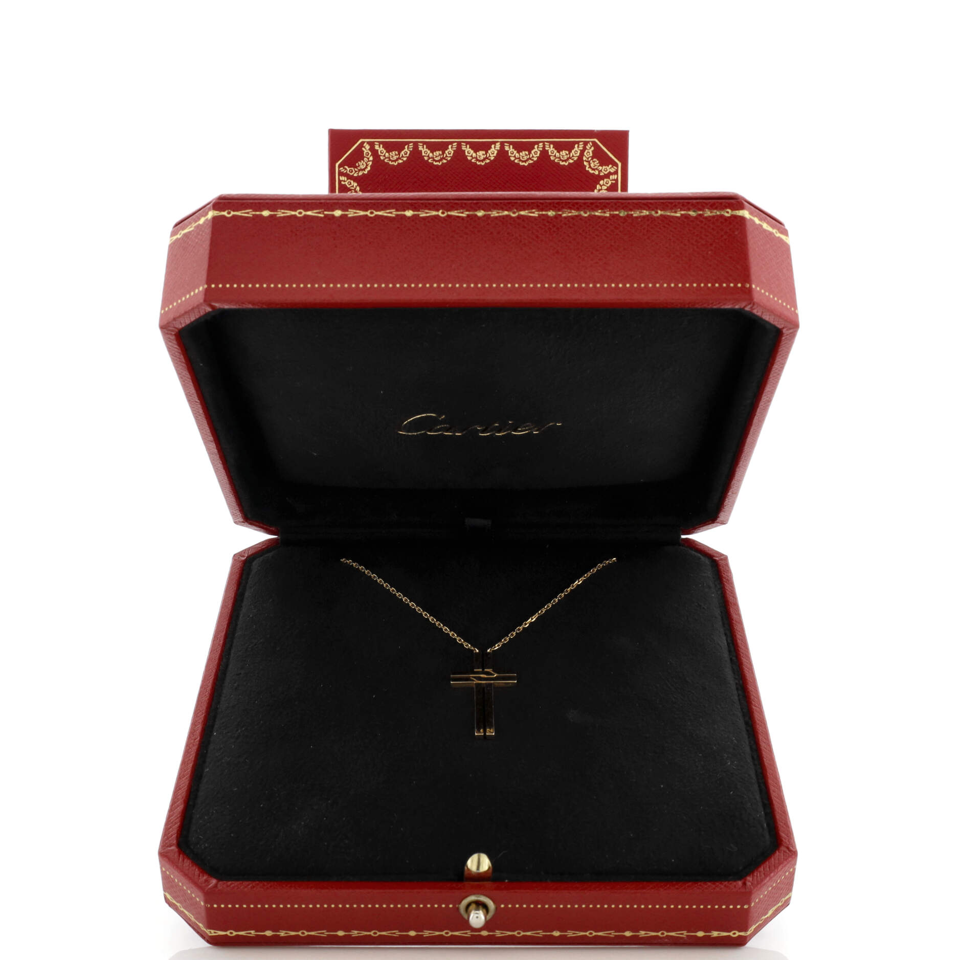 Cross Pendant Necklace 18K Yellow Gold