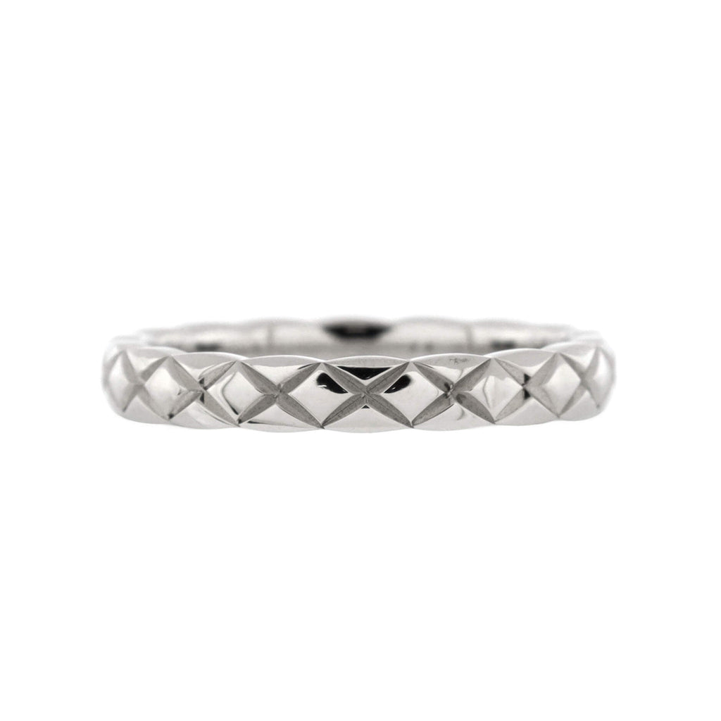 Coco Crush Ring Platinum with 5 Diamonds Mini