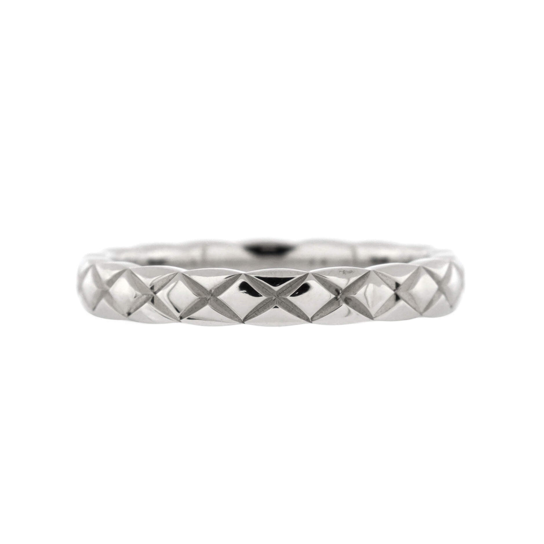 Coco Crush Ring Platinum with 5 Diamonds Mini