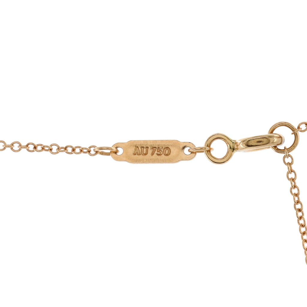 T Smile Pendant Necklace 18K Rose Gold Large