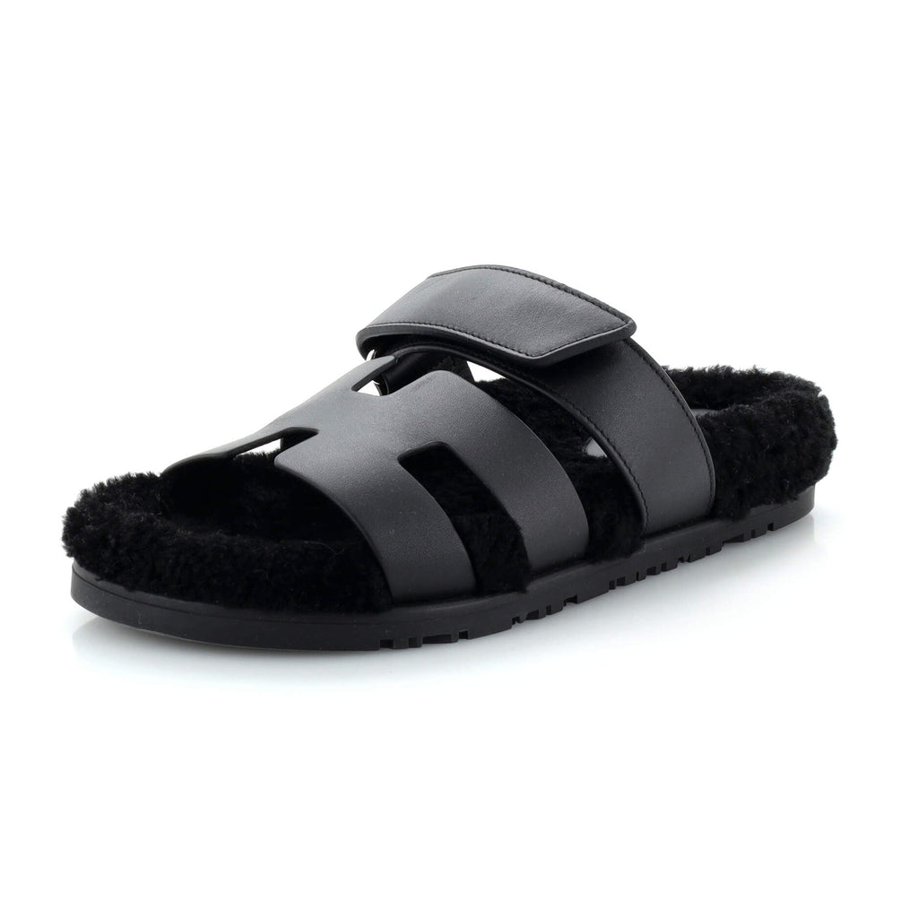 Women's Chypre Sandals Leather with Shearling