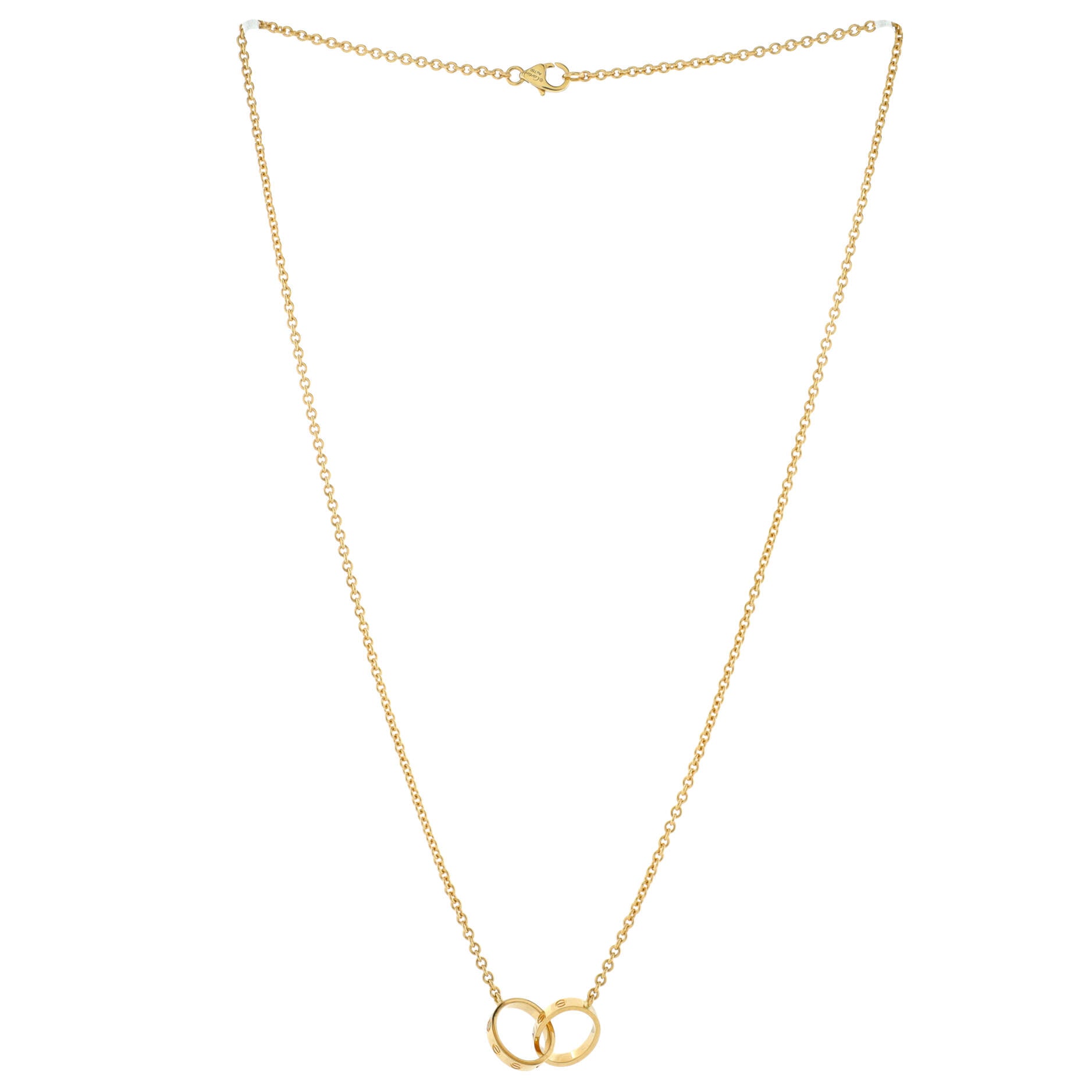 Love Interlocking Necklace 18K Yellow Gold