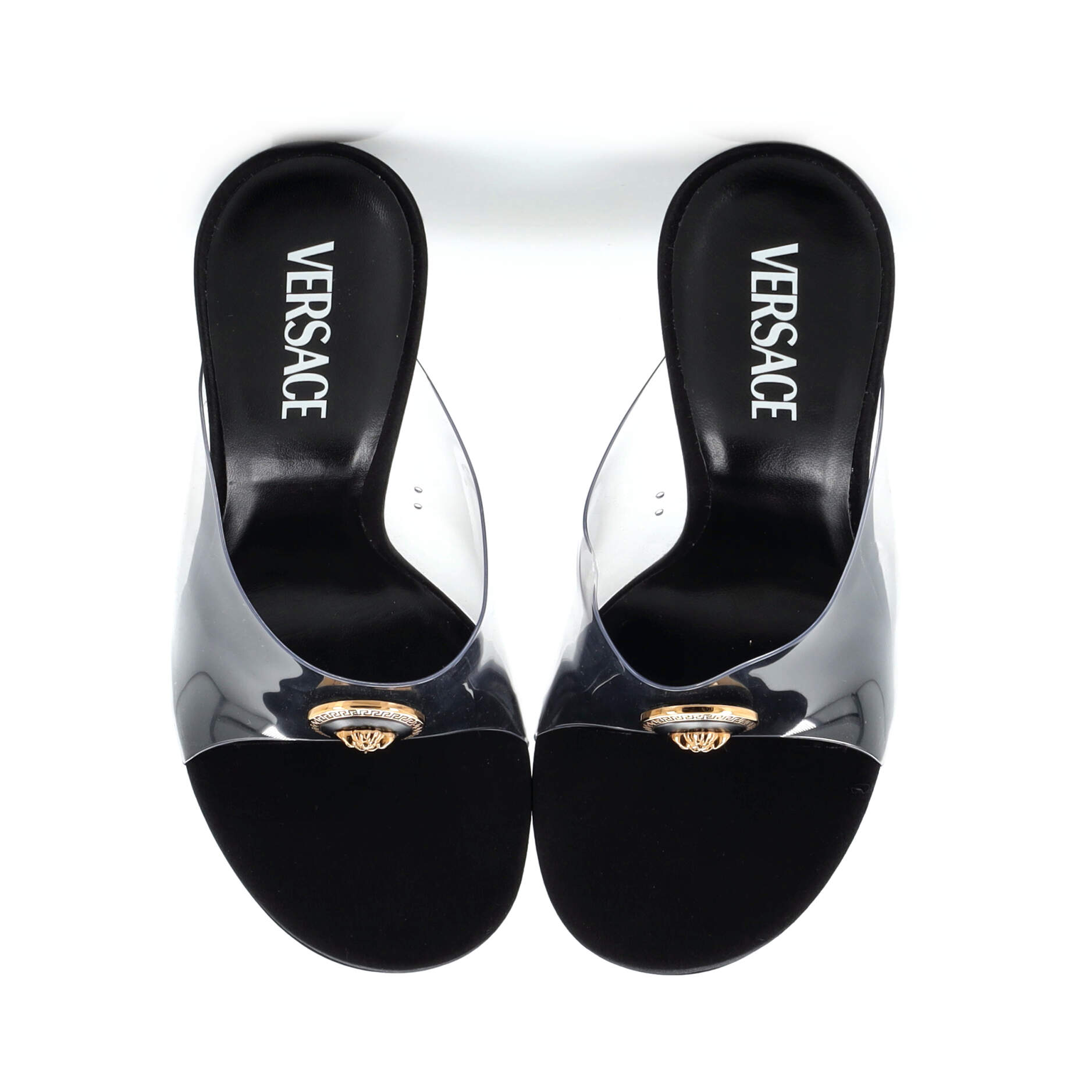 Women's Medusa Stiletto Mule Sandals PVC