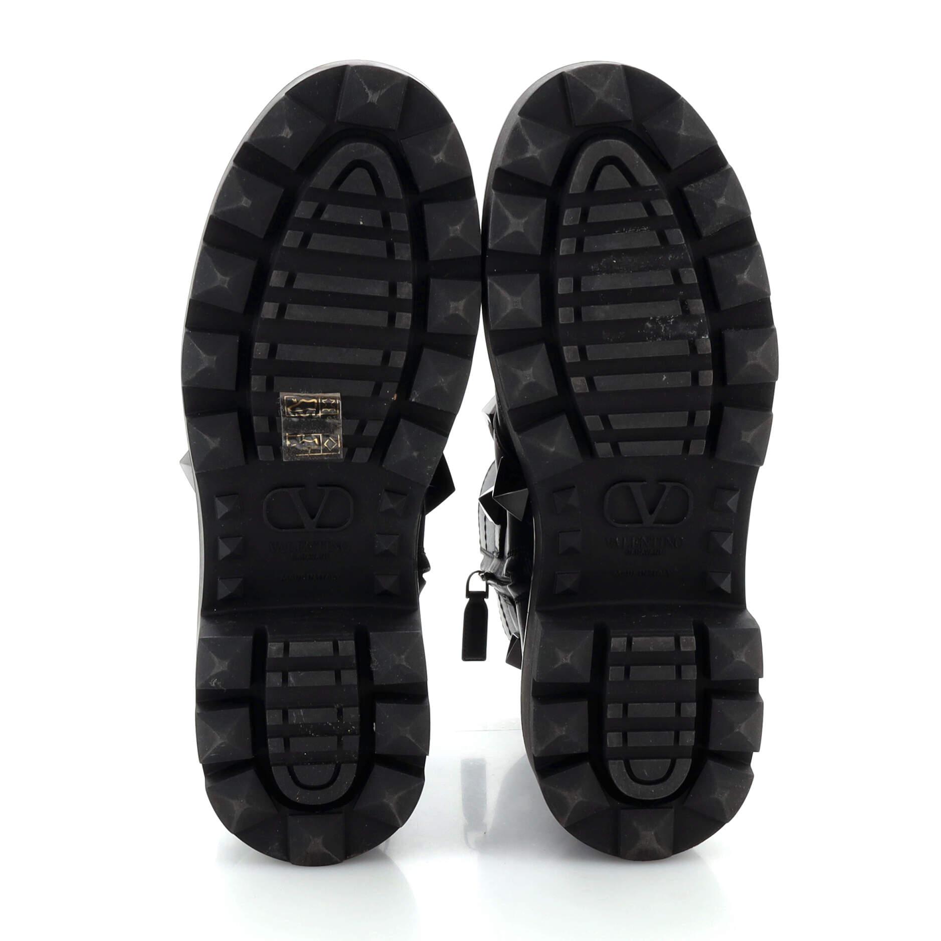 Women's Roman Stud Combat Ankle Boots Leather