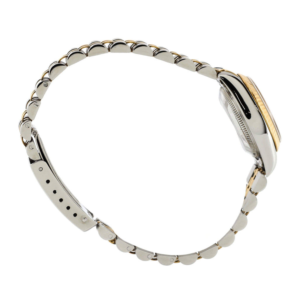 Oyster Perpetual Datejust Automatic Watch Stainless Steel and Yellow Gold with Diamond Markers 26