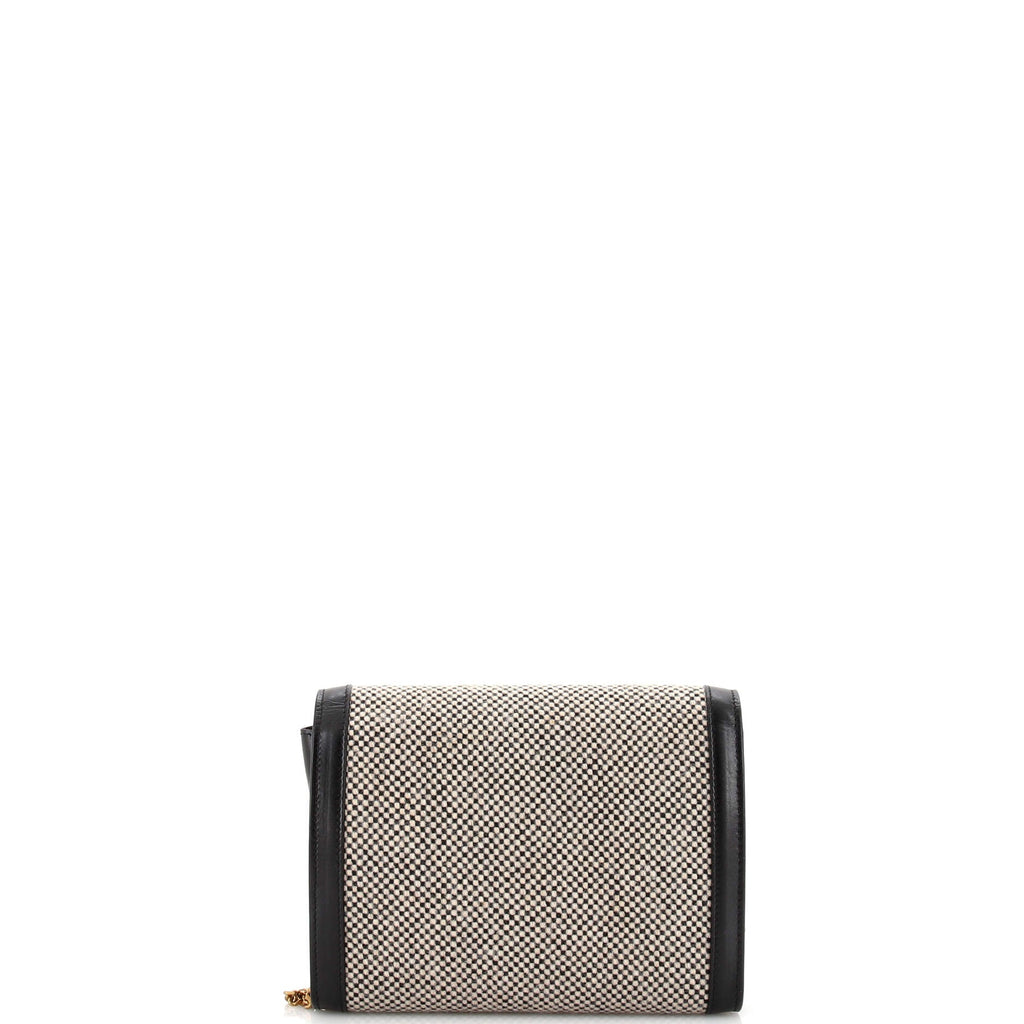 Cassandra Chain Wallet Tweed with Leather Mini