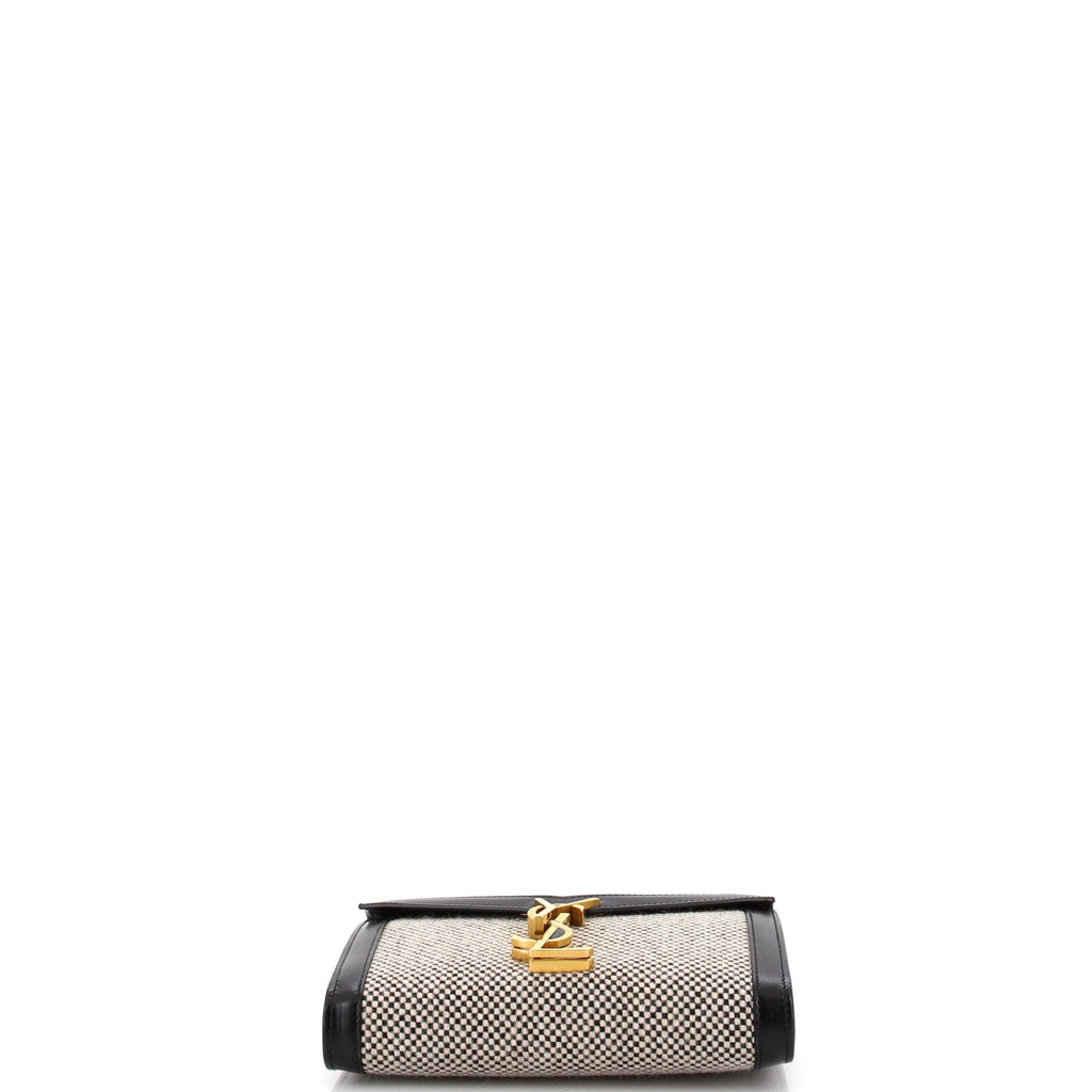 Cassandra Chain Wallet Tweed with Leather Mini