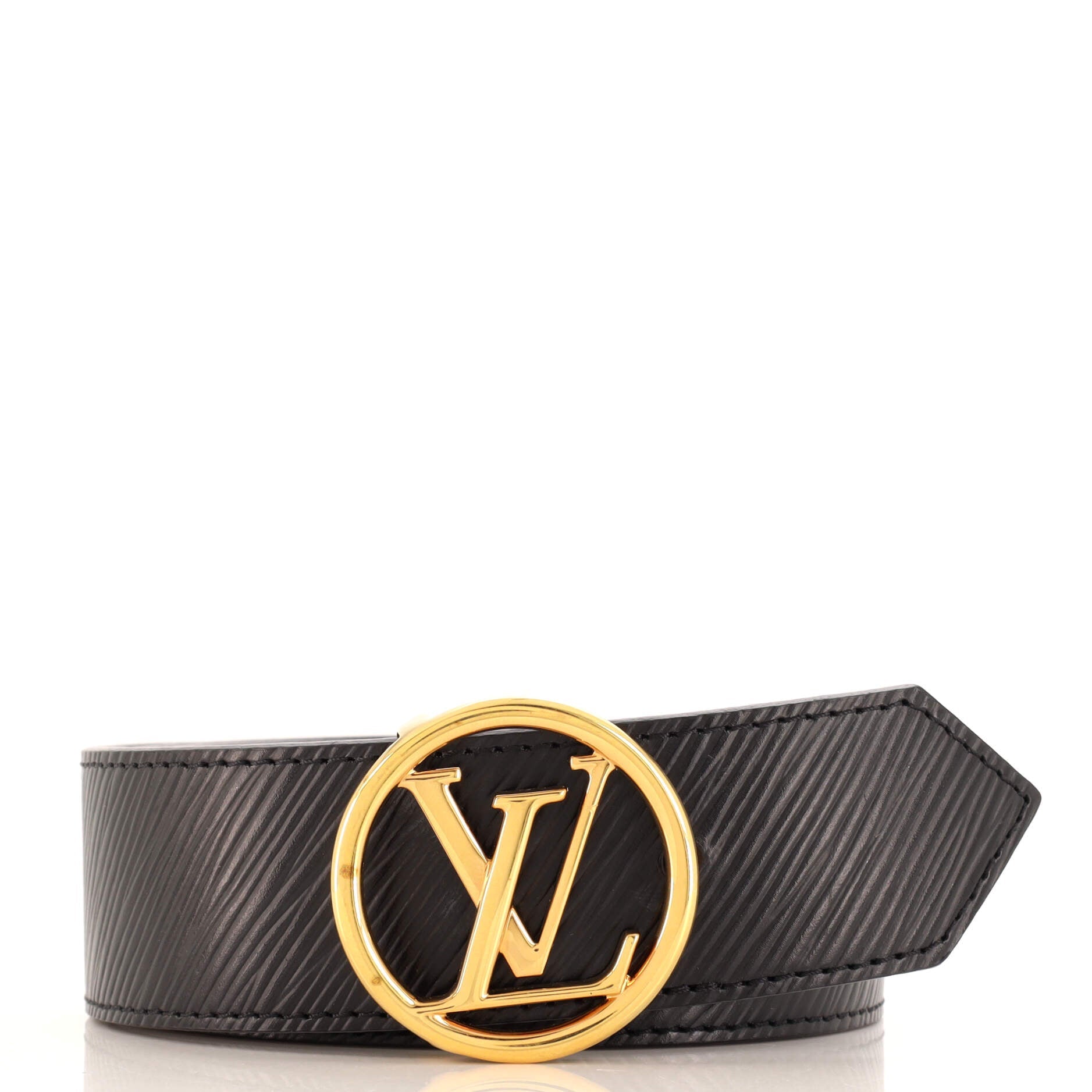 LV Circle Reversible Belt Monogram Canvas and Leather Medium 80