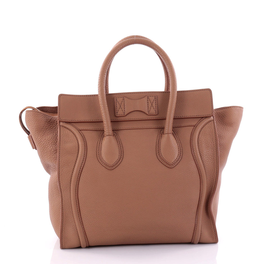 Luggage Handbag Grainy Leather Mini