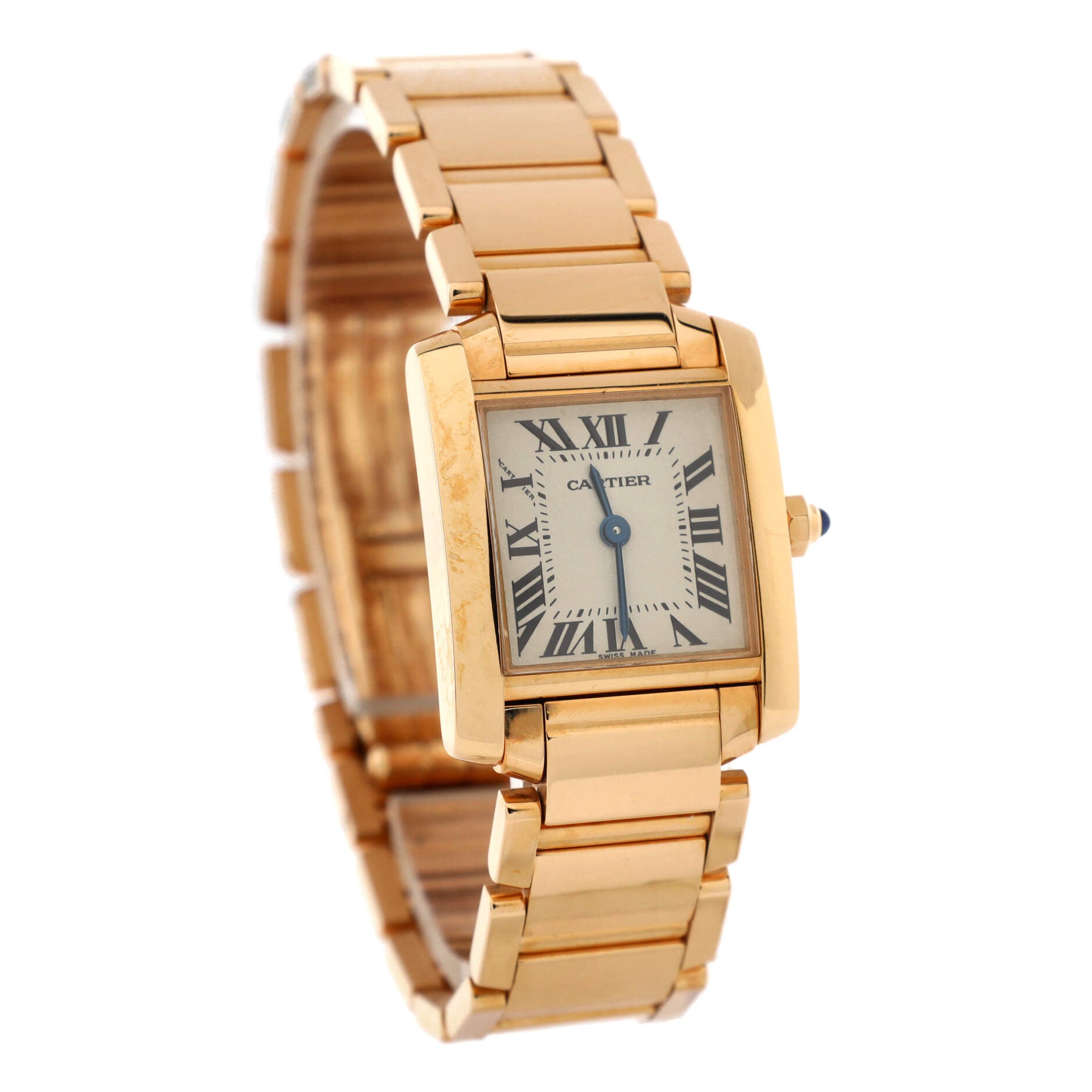 Tank Francaise Quartz Watch Rose Gold 20