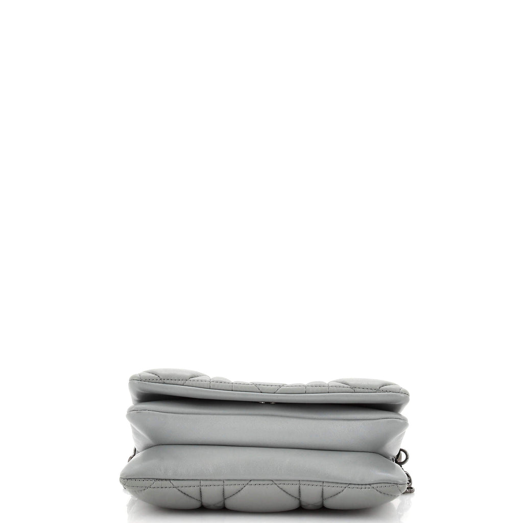 Caro Flap Pouch with Chain Macrocannage Quilt Calfskin Mini