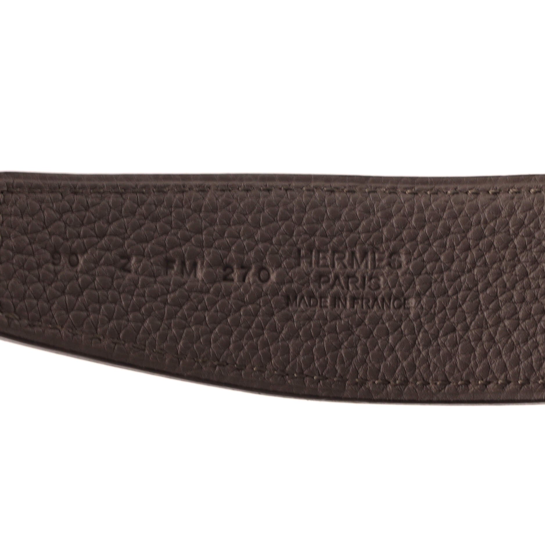 Constance Reversible Belt Leather with So Black Matte Hardware Medium 90