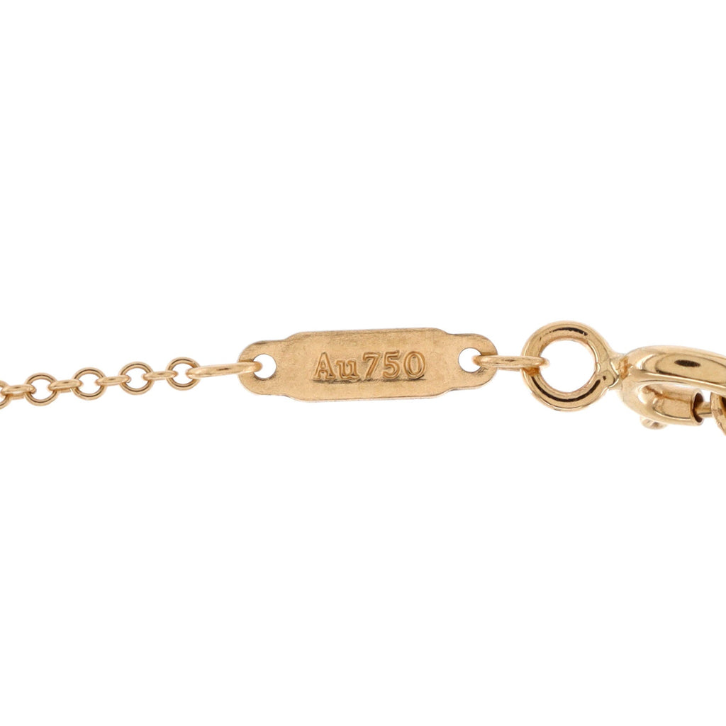 T Smile Pendant Necklace 18K Rose Gold Small