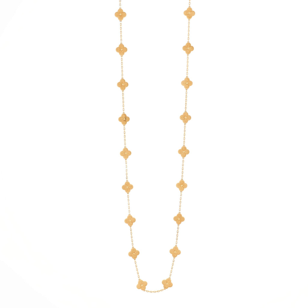 Vintage Alhambra 20 Motifs Necklace 18K Yellow Gold
