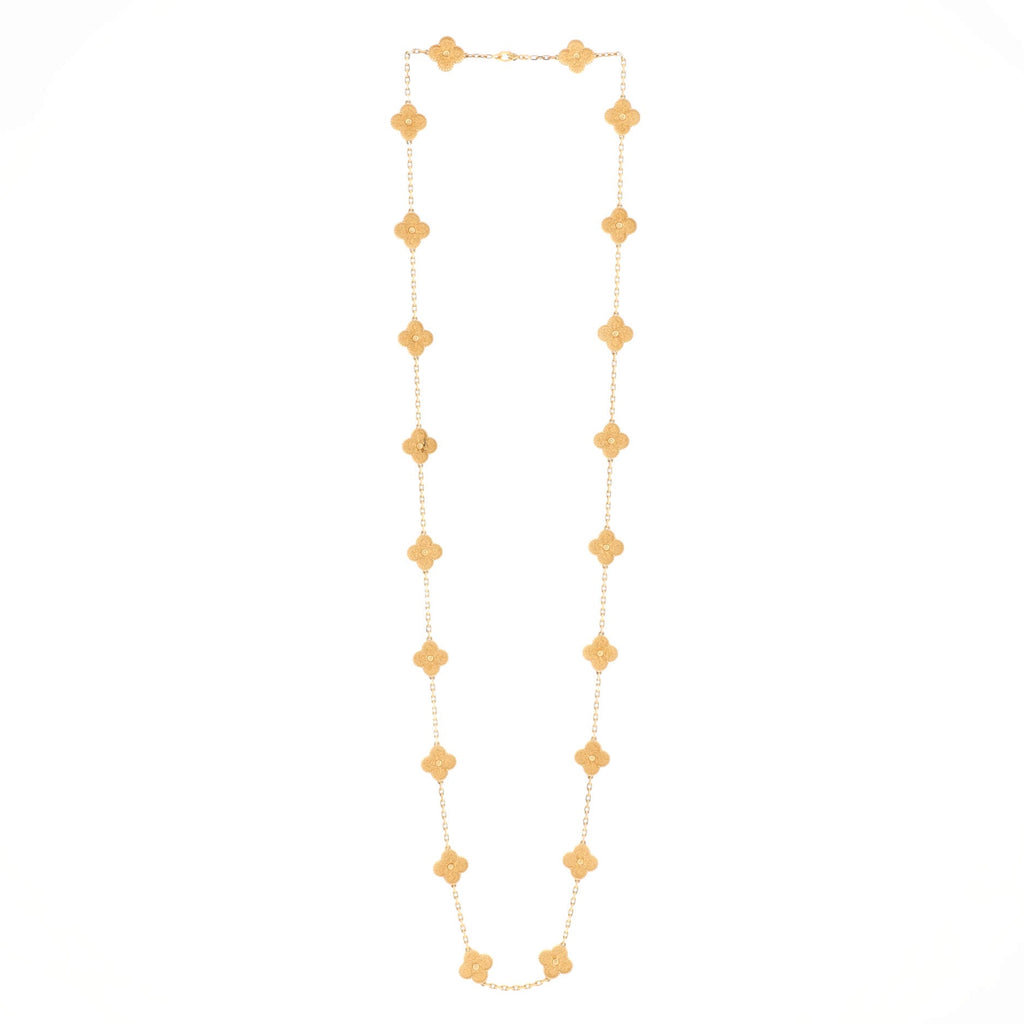 Vintage Alhambra 20 Motifs Necklace 18K Yellow Gold