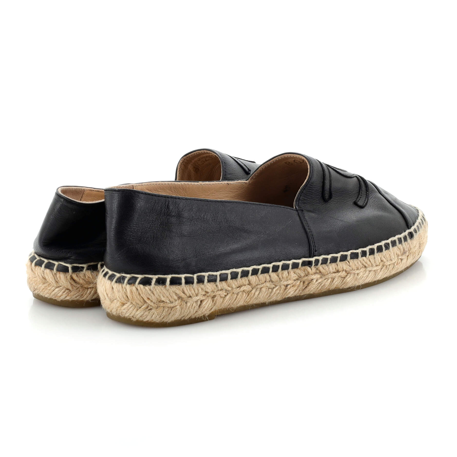 Women's CC Cap Toe Espadrilles Leather