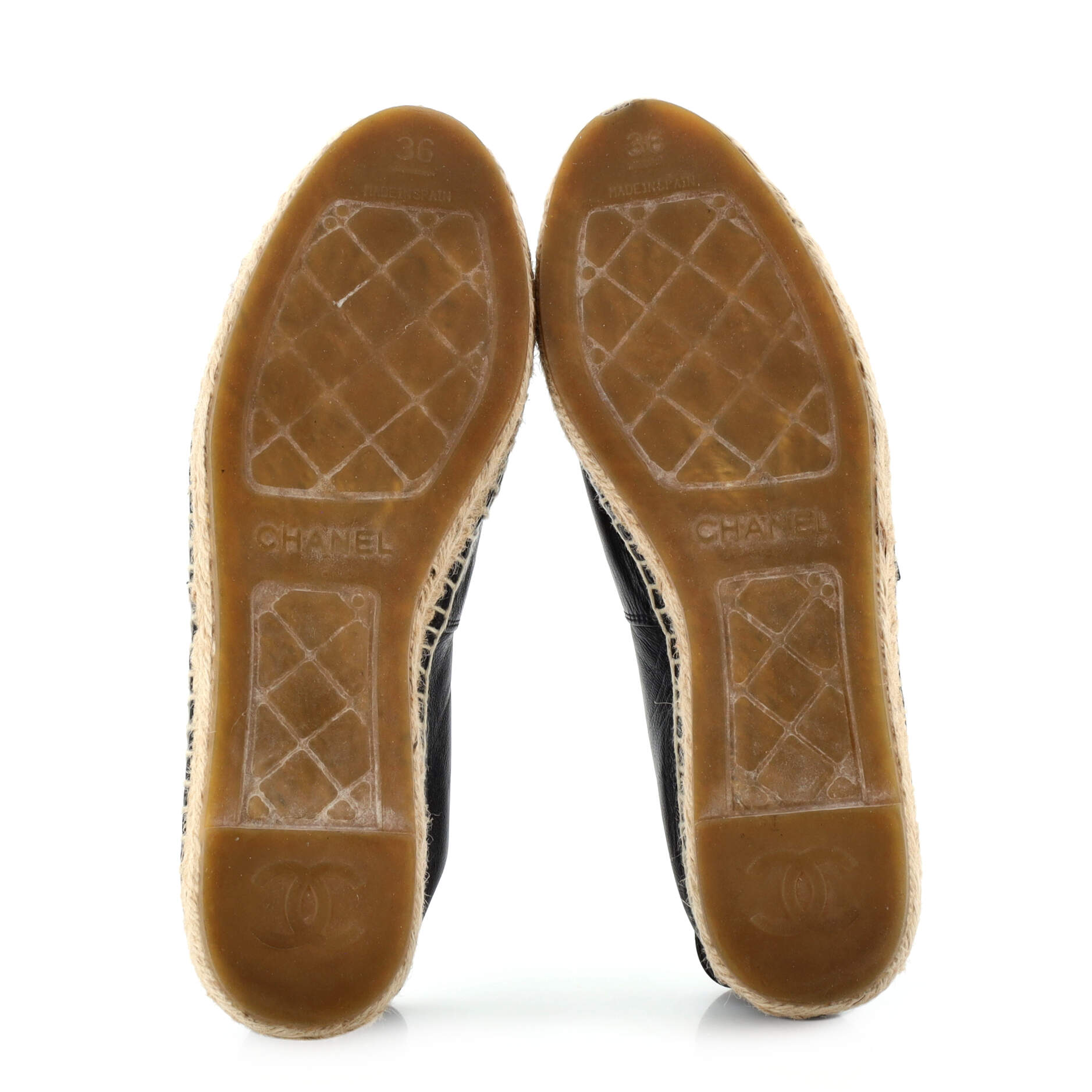 Women's CC Cap Toe Espadrilles Leather