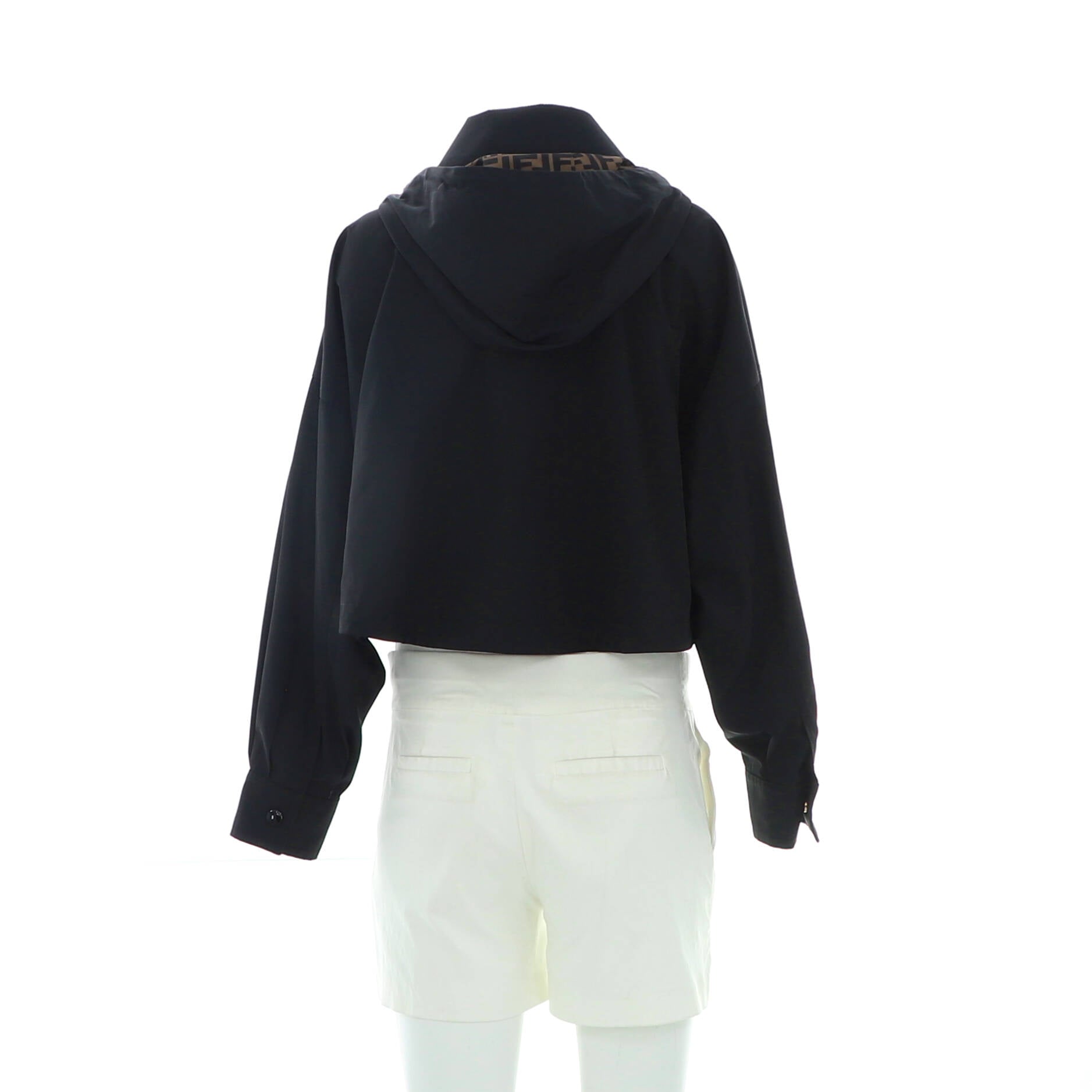 Women's FF Hooded Cropped Jacket Polyester