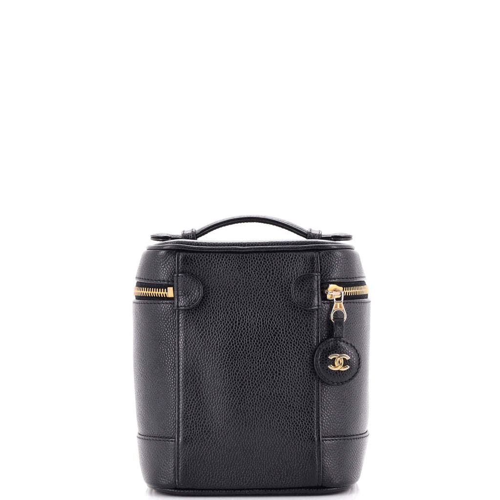 Vintage Timeless Cosmetic Case Caviar Tall