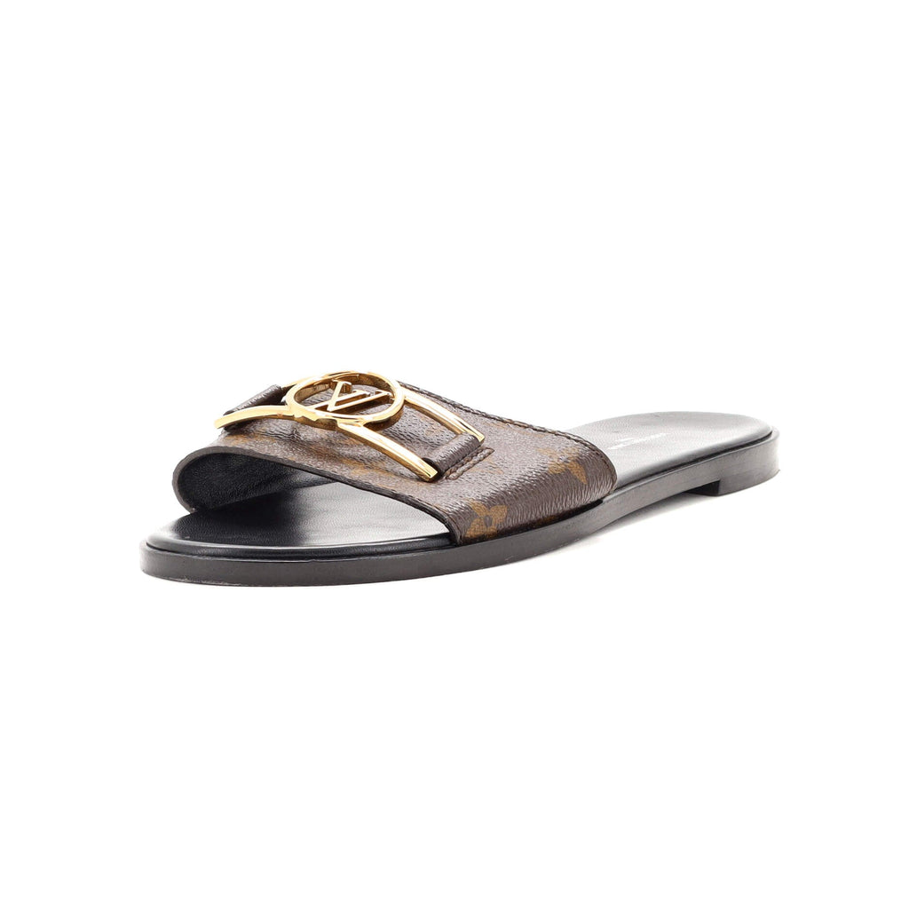 Women's Lock It Flat Mule Sandals Monogram Canvas
