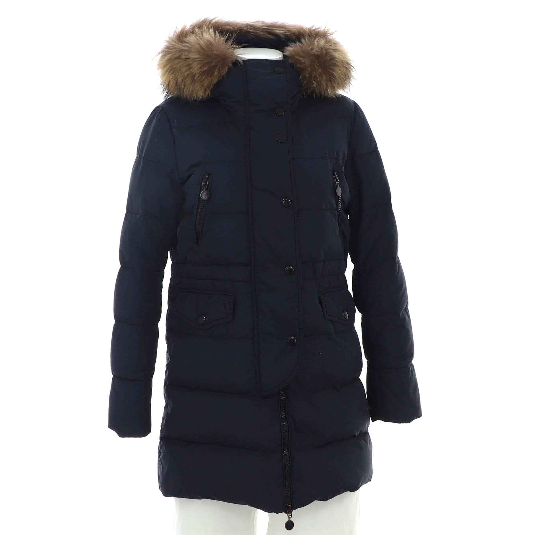 Women's Fragon Hooded Puffer coat Quilted Polyamide with Down and Fur