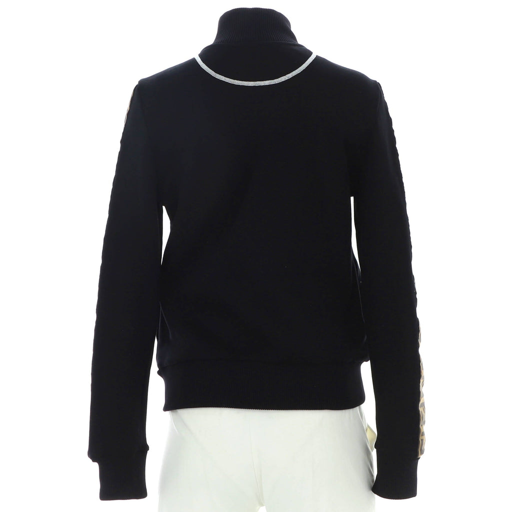 Women's Logo Tape Zip Track Jacket Polyamide and Cotton