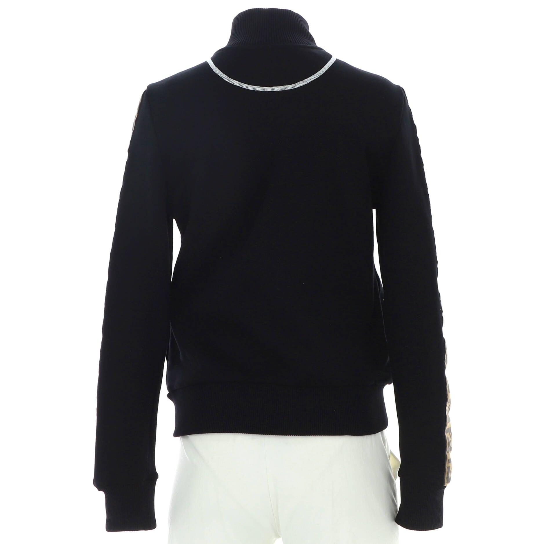 Women's Logo Tape Zip Track Jacket Polyamide and Cotton