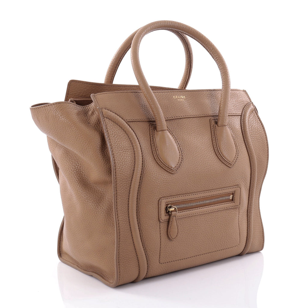 Luggage Handbag Grainy Leather Mini