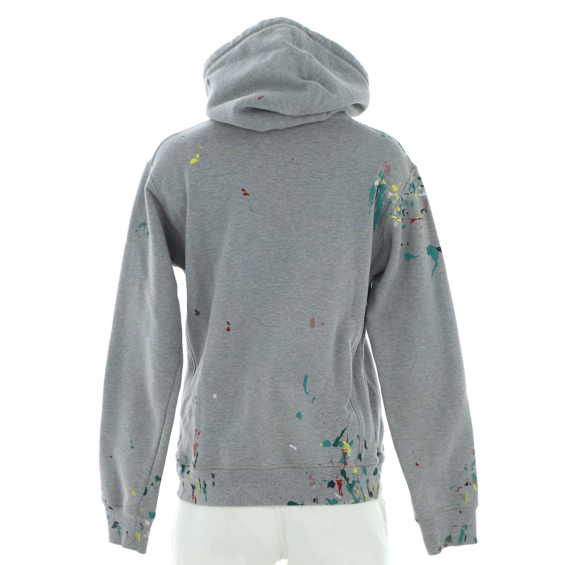 Men's Paint Splatter Hoodie Printed Cotton