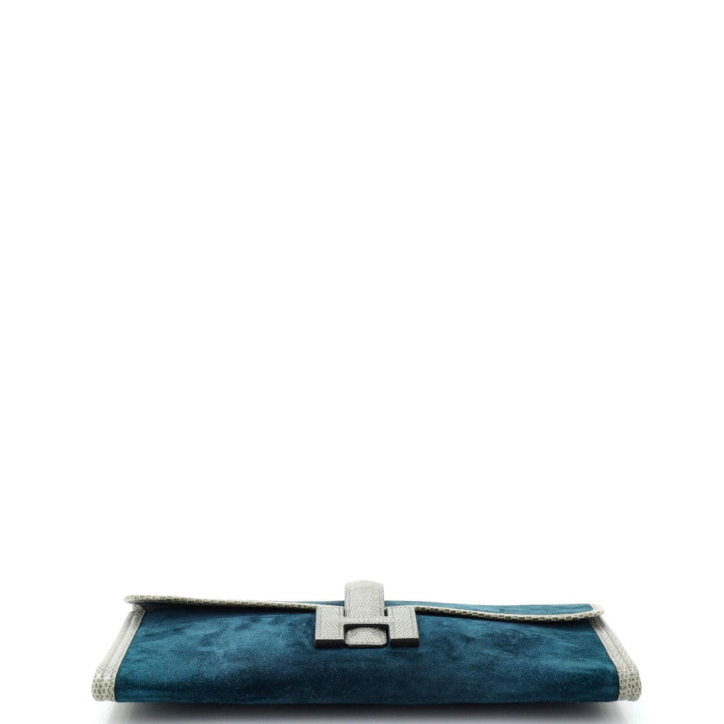 Jige Elan Clutch Doblis Suede with Lizard 29
