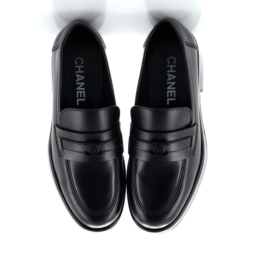 Women's CC Platform Loafers Leather