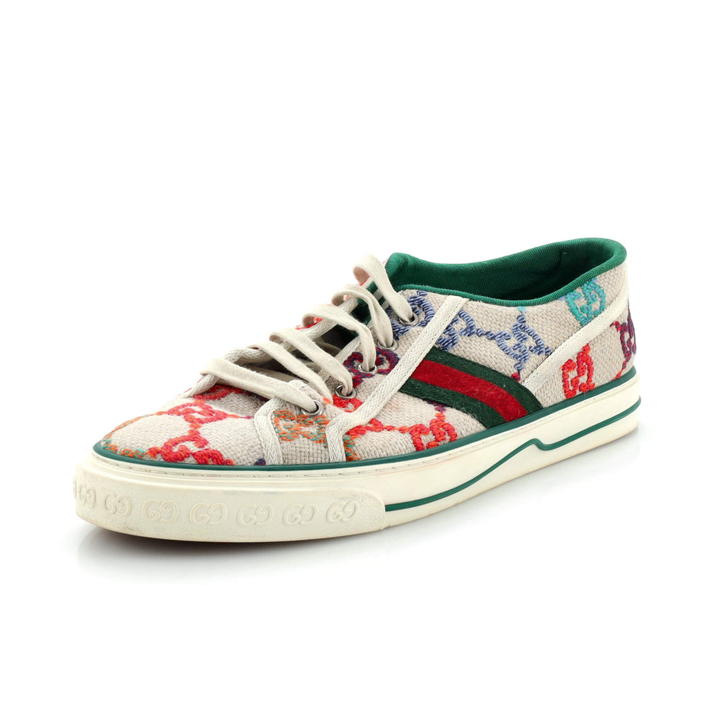 1977 Tennis Sneakers GG Embroidered Canvas