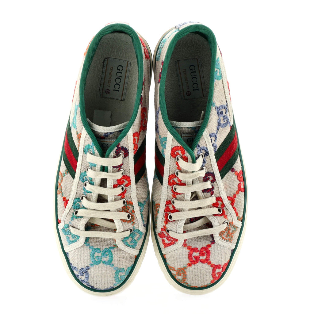 1977 Tennis Sneakers GG Embroidered Canvas