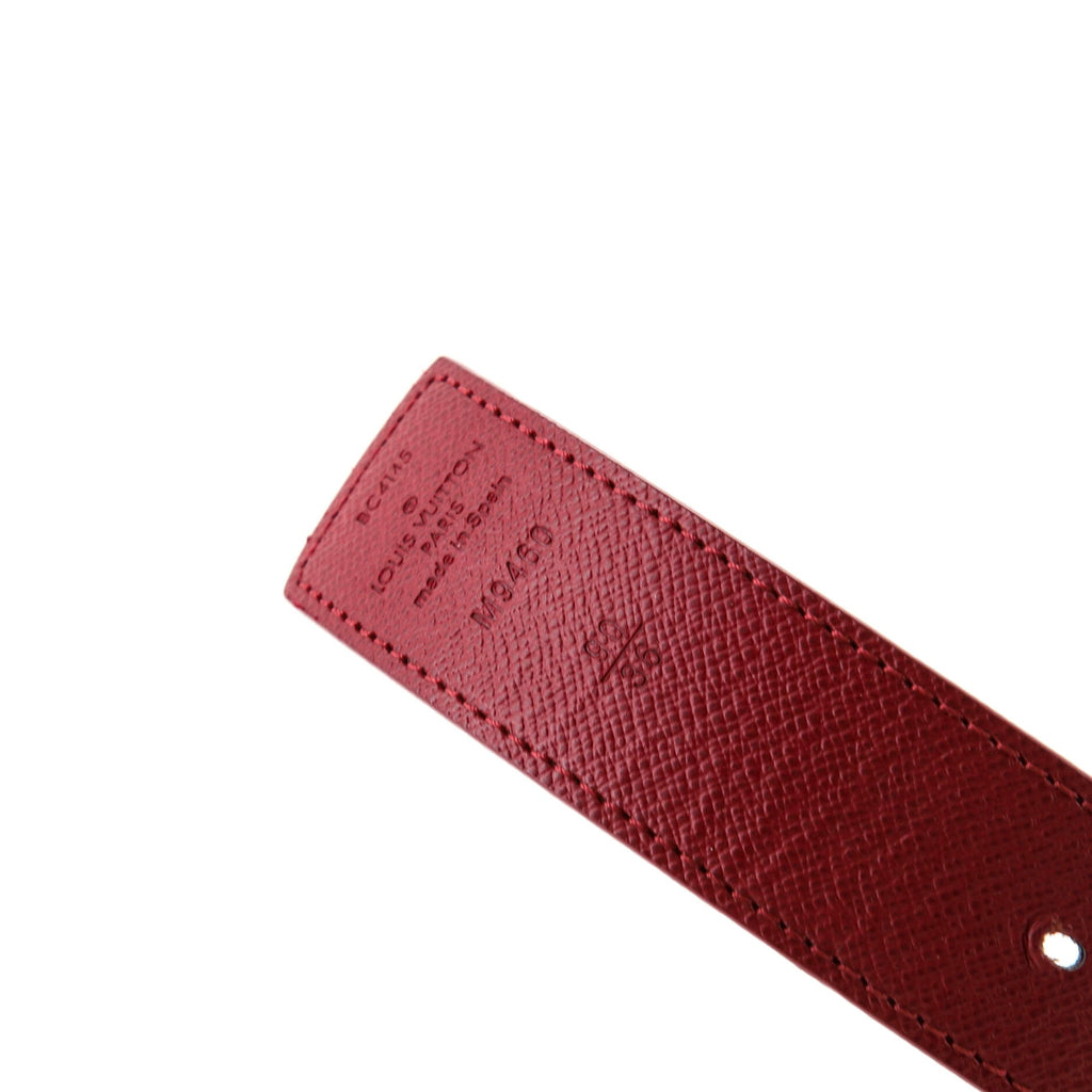 LV Initiales Reversible Belt Monogram Canvas and Leather Medium 90