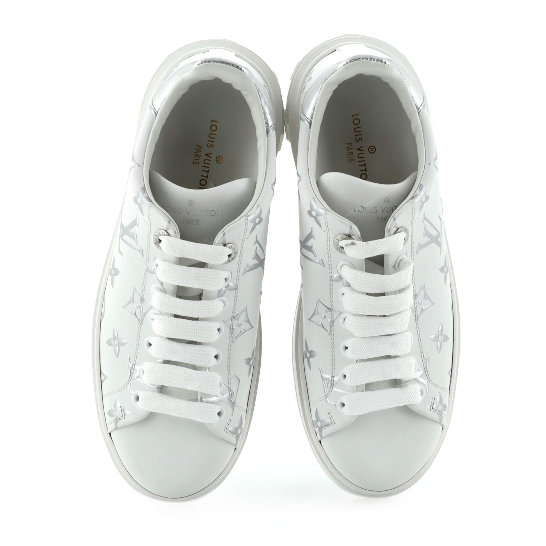 Women's Time Out Sneakers Monogram Print Leather