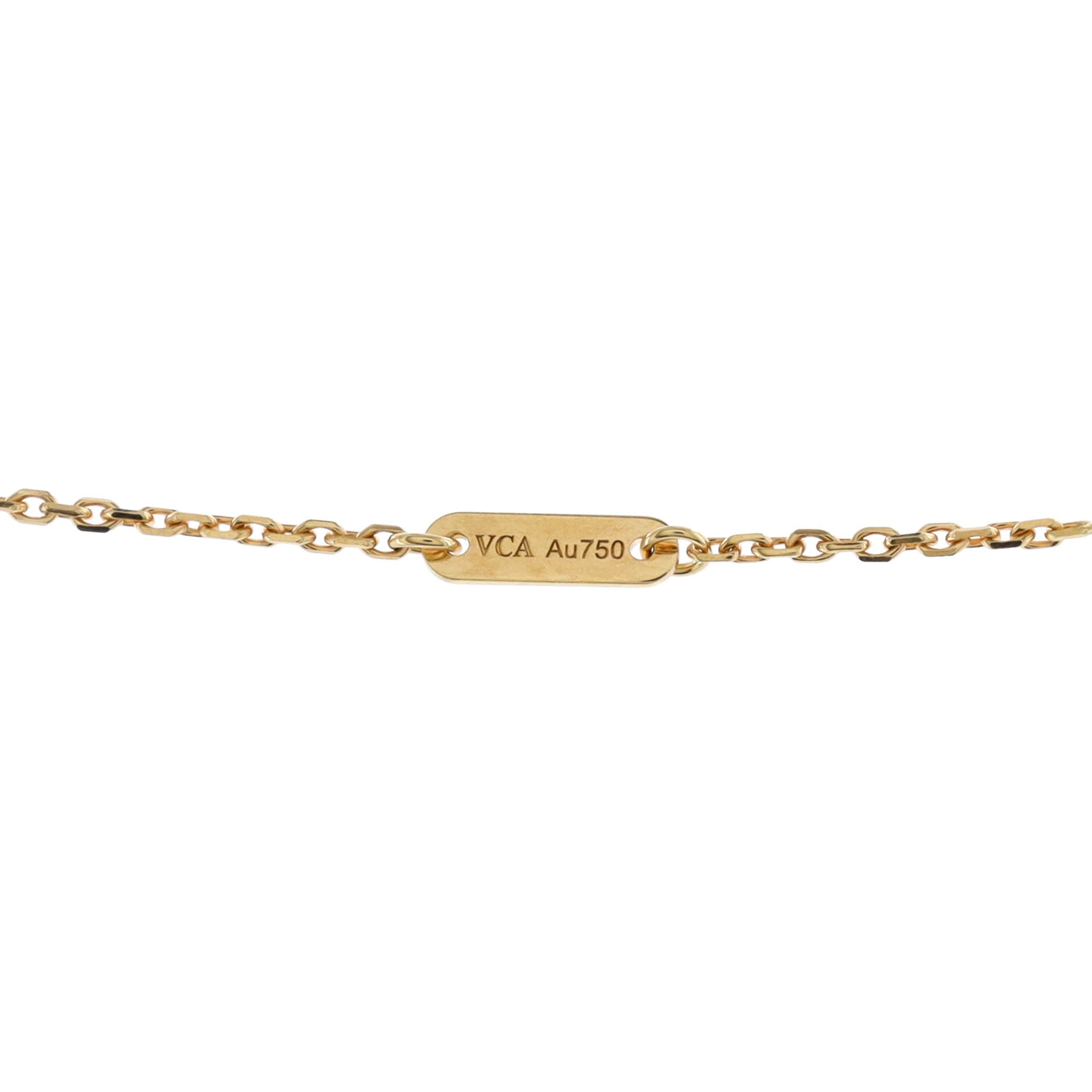 Frivole Pendant Necklace 18K Yellow Gold with Pave Diamonds Mini