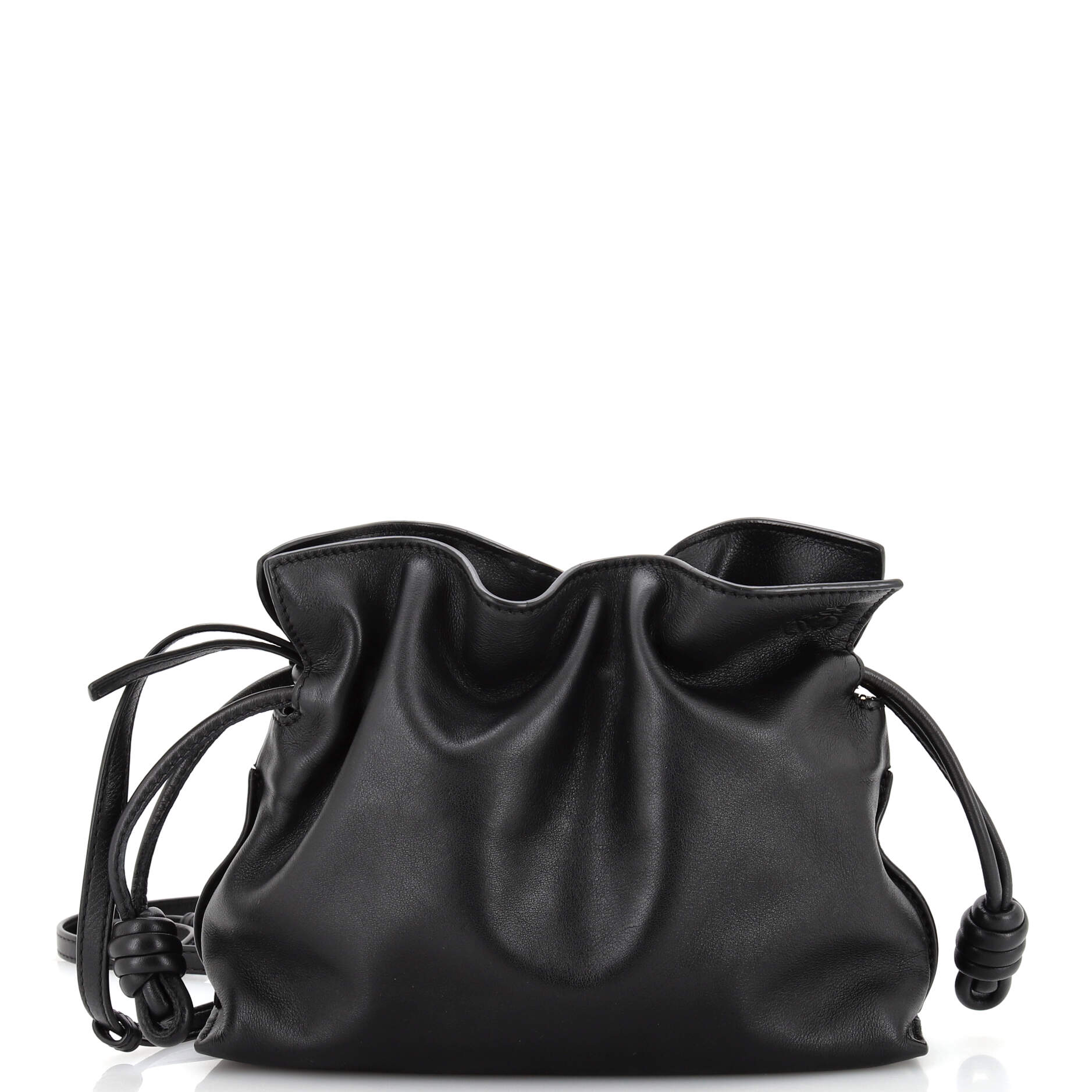 Flamenco Knot Clutch Leather Mini